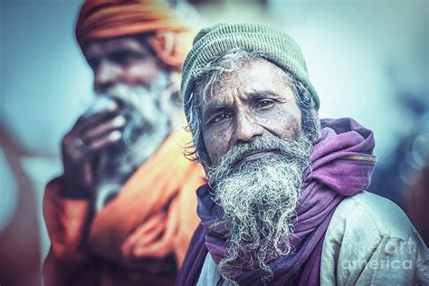 Portrait Of An Indian Old Man Photograph By Sasin Tipchai Fine Art