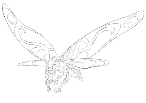 Mothra Coloring Pages Coloring Pages