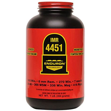 Imr 4451 Enduron Reloading Powder 1 Lb
