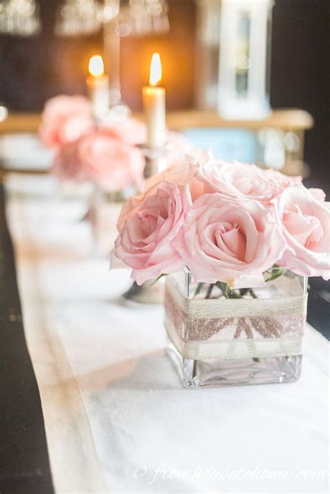 These Easy Floral Centerpieces Are Gorgeous So Simple To Make And Perfect For Valentine S Day