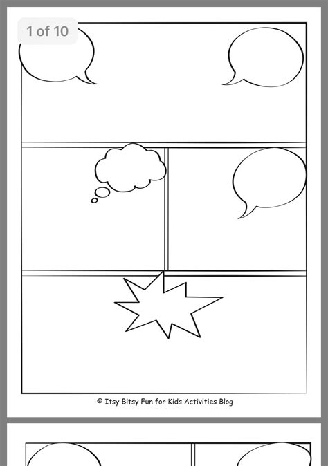 Make Your Own Comic Book Printable