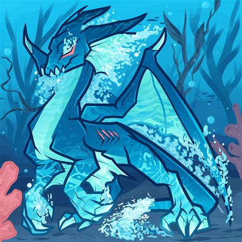 Water Dragon Blue Dragon Elemental By Dragoart On Deviantart