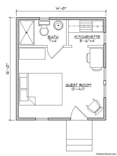 Cottages Tiny Houses Tiny House Floor Plans Tiny Guest House Guest