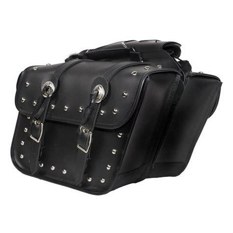 Studded Carry On Luggage Biker Apparel Motorcycle Saddlebags By Vance