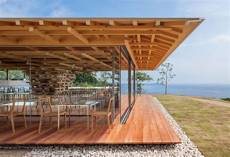 Kengo Kuma Stacks Cedar Boards To Form Tree Inspired Coeda House