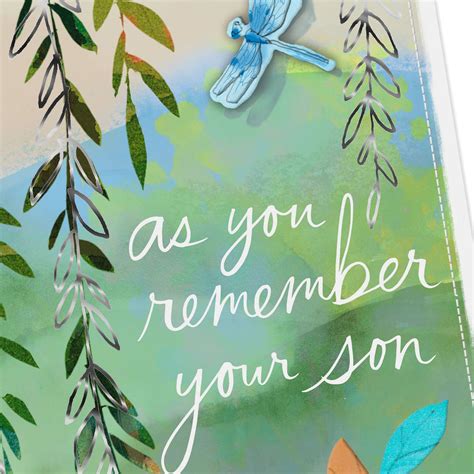 Remembering Your Son Sympathy Card For Loss Of Son Greeting Cards