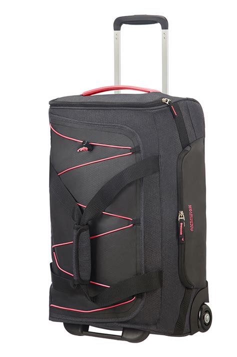 American Tourister Road Quest Duffle With Wheels 55cm Graphitepink