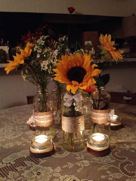 Diy Sunflower Centerpieces For Our Wedding Sunflower Centerpieces