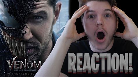 Venom Official Trailer Reaction Youtube