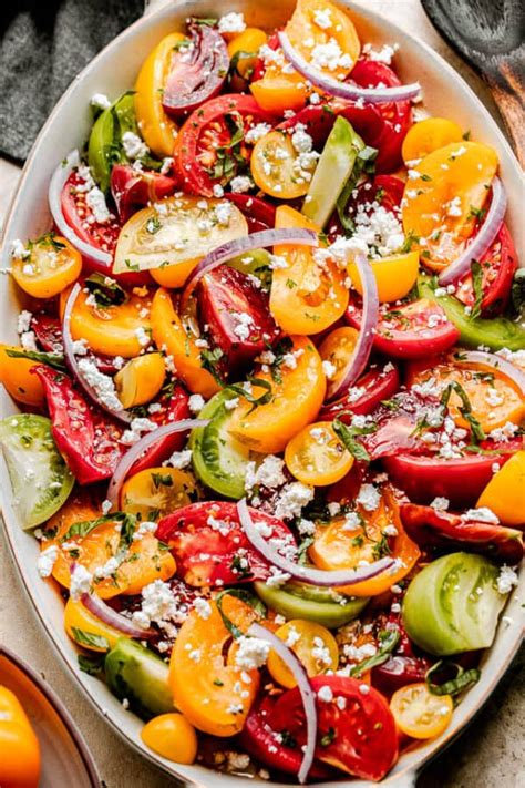 Heirloom Tomato Salad Recipe Healthy Summer Salad Idea