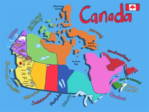 Itss A Jungle In Here Kids Map Of Canada