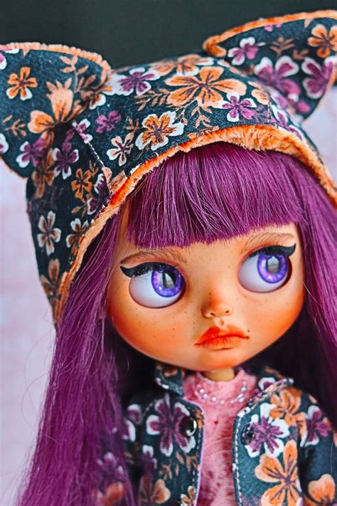 Blythe Sold Blythe Custom Oak Doll Custom Doll Blythe Etsy