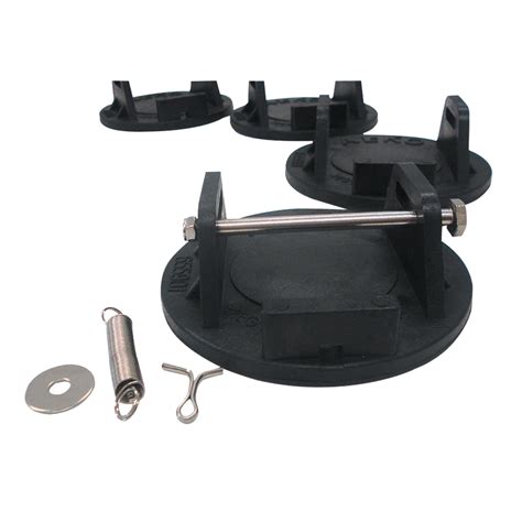 Integrated foot for secure ground contact. AL-KO Big Foot Caravan Stabilizer Corner Steadies Plate ...