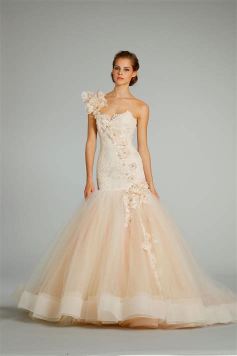 ¡encuentra la oferta que más se adapte a ti! fall 2012 wedding dress Lazaro bridal gowns 3259 peach tulle mermaid | OneWed.com