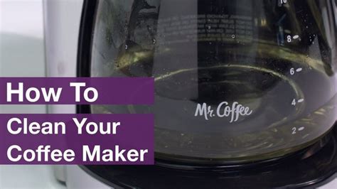 How To Clean Mr Coffee Coffee Makers Youtube Coffee Maker
