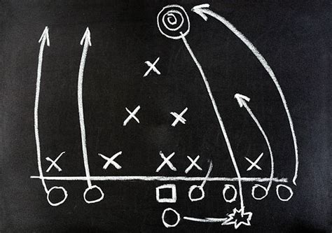 American Football Play Diagram Stock Photos Pictures And Royalty Free