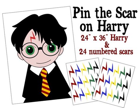 Pin The Scar On Harry Unofficial Harry Potter By Pinsforpaws