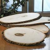 Wood Slice Charger Plates Photos