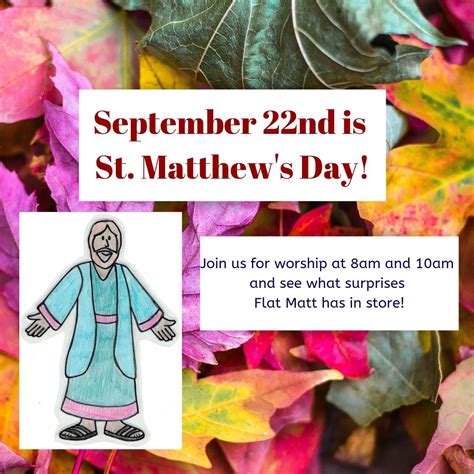 922 Is St Matthews Day St Matthews Episcopal Church