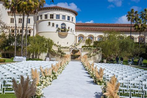Looking to enjoy an event or a game while in town? Outdoor Ceremony with Pampas Grass Décor