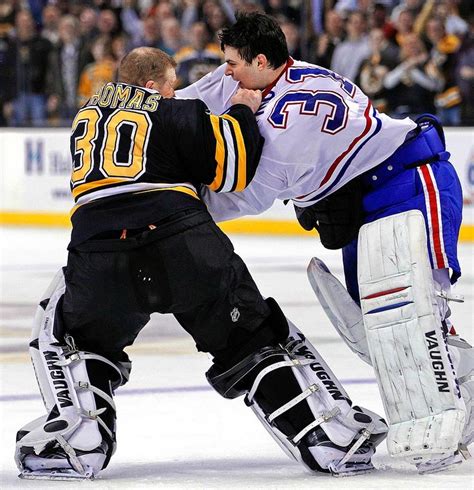 Nhl Goalie Fights Bruins Hockey Boston Bruins Boston Hockey
