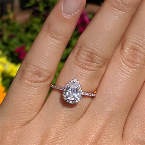 25 Best Ideas Round Brilliant Engagement Rings With Pear Shaped Side Stones