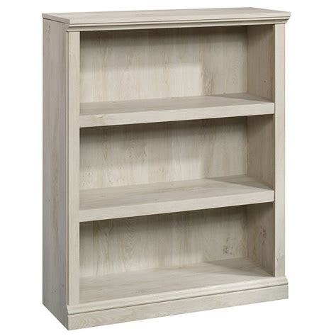 Pemberly Row 3 Shelf Bookcase In Chalked Chestnut Bookcase Shelves