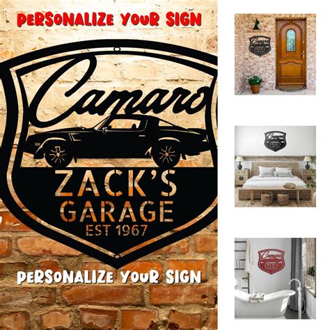 Personalize Car Sign 1978 Camaro Z28 Steel Sign Car Garage Etsy In