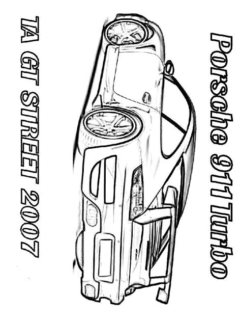 Searching for a coloring page? Porsche coloring pages. Free Printable Porsche coloring pages.