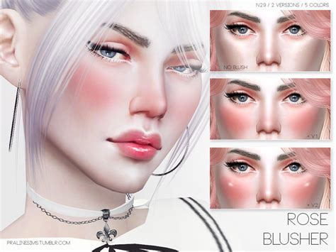 Pralinesims Rose Blusher N29 Sims Sims 4 The Sims 4 Skin