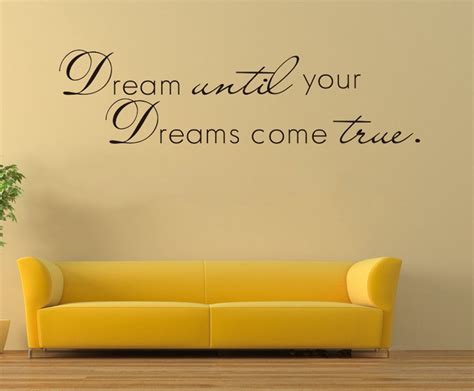 cugbo dream until your dreams come true wall sticker inspirational wall decal quotes