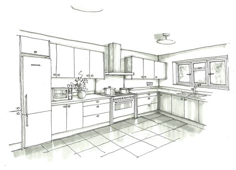 Students will learn how to use a vanishing point to create a room interior. drawing furniture and depth - Google Search | Medidas de ...