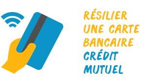 Résiliation carte bancaire Crédit Mutuel Démarches conditions contacts