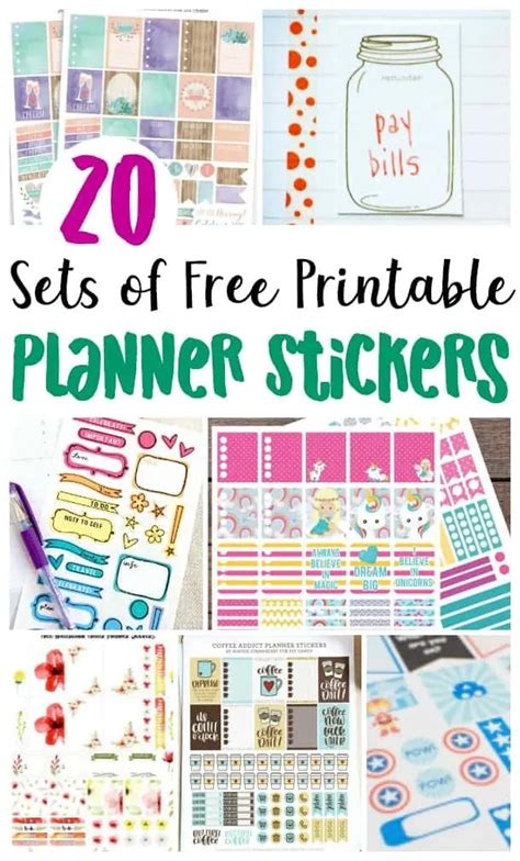 21 Free Printable Planner Stickers That Ll Inspire You To Reach Your Goals