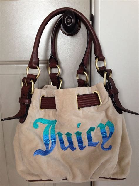 Juicy Couture Rare Tan Velour Handbag Handbag Juicy Couture Purses And Bags