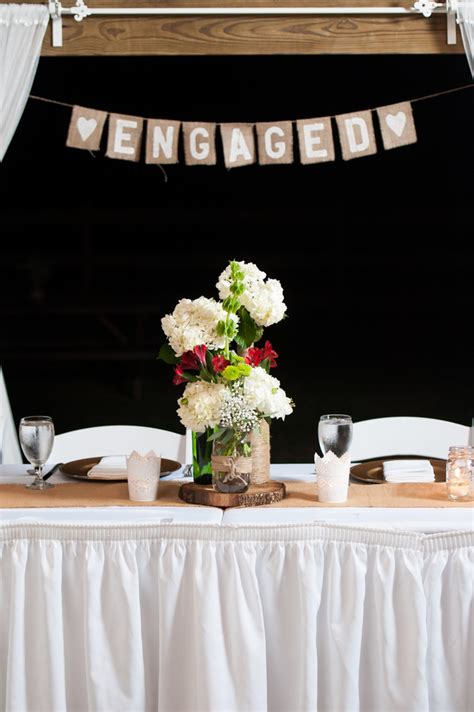 barn engagement party rustic wedding chic