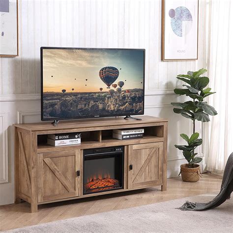 Buy Hoseoka Farmhouse Tv Stand Fireplace Tv Stand For 65 Inch Wood