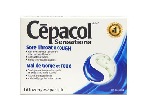 Cepacol Sensations Sore Throat And Cough Lozenges
