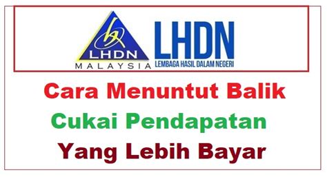 Cukai pendapatan adalah cukai yang dikenakan oleh kerajaan ke atas pendapatan yang diterima di dalam malaysia. Cara Menuntut Balik Cukai Pendapatan Yang Lebih Bayar ...