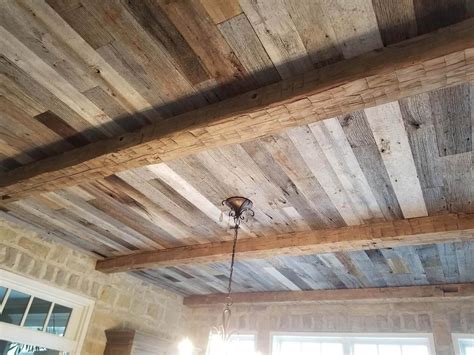 Is there a way to fake wooden beams for the ceiling? Ceiling Beams - Ohio Valley Reclaimed Wood