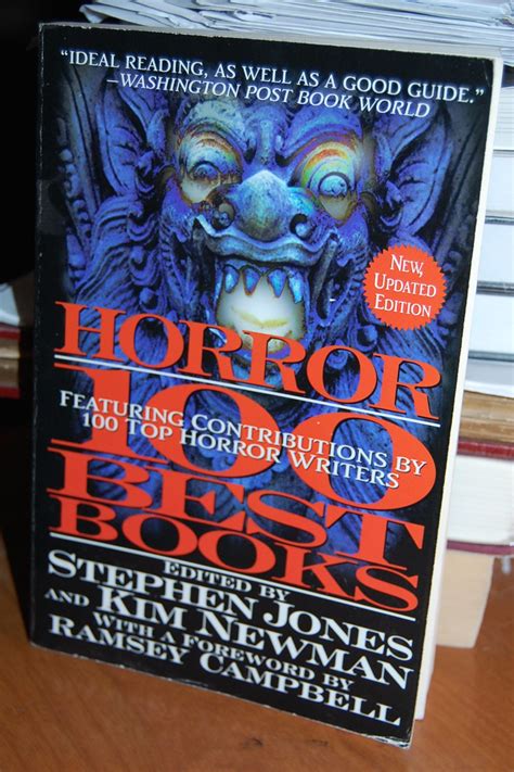 horror 100 best books [signed by 6 contributors] by jones stephen and kim newman editors