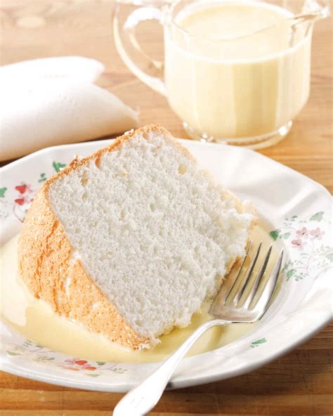 1 1/2 cups powdered sugar 1 cup flour 1 1/2 cups egg whites (12) 1 1/2 teaspoons cream. Angel Food Cake Recipes | Martha Stewart
