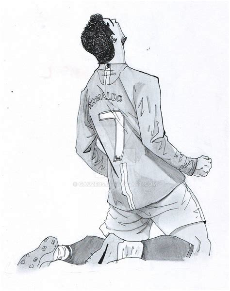 Cristiano Ronaldo Sketch By Gauze85 On Deviantart