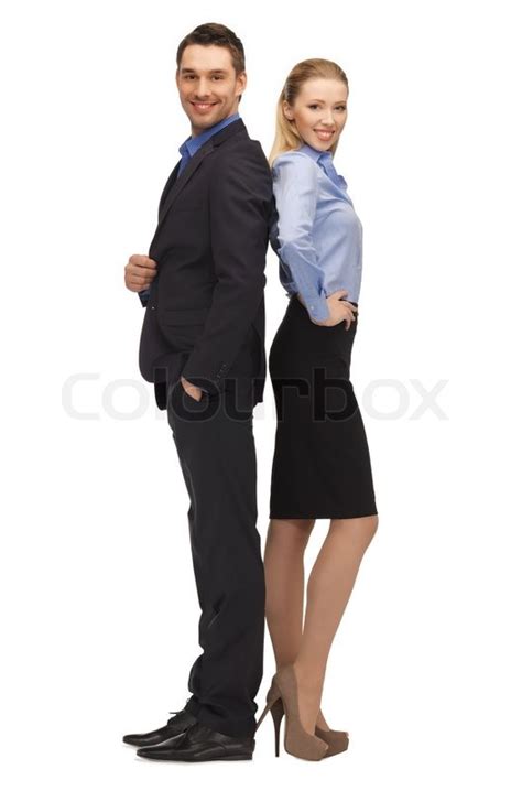 Man And Woman In Formal Clothes Stock Image Colourbox