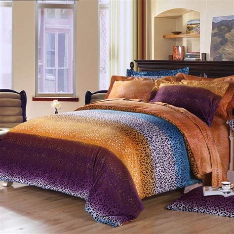 Our wooden bedroom furniture sets are perfect for creating a rustic, natural and homely feel to your room. Purple Orange and Teal Blue Cheetah | Leopard Print Sexy ...
