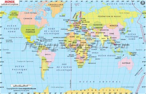 Trouver Latitude Et Longitude Latitude Et Longitude De Les Mondial