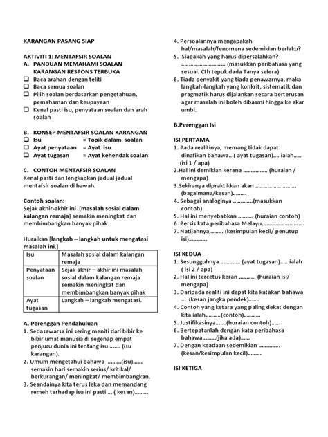Tiada rotan akar pun berguna. Tepuk Dada Tanya Selera Contoh Ayat