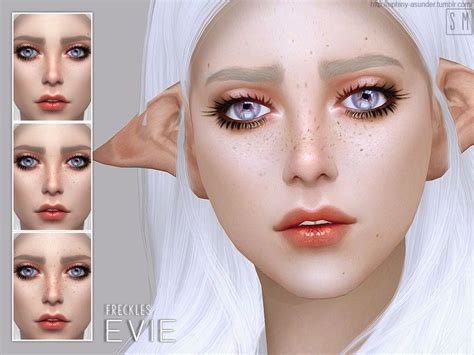 A New Set Of Freckles In 3 Variants Found In Tsr Category Sims 4
