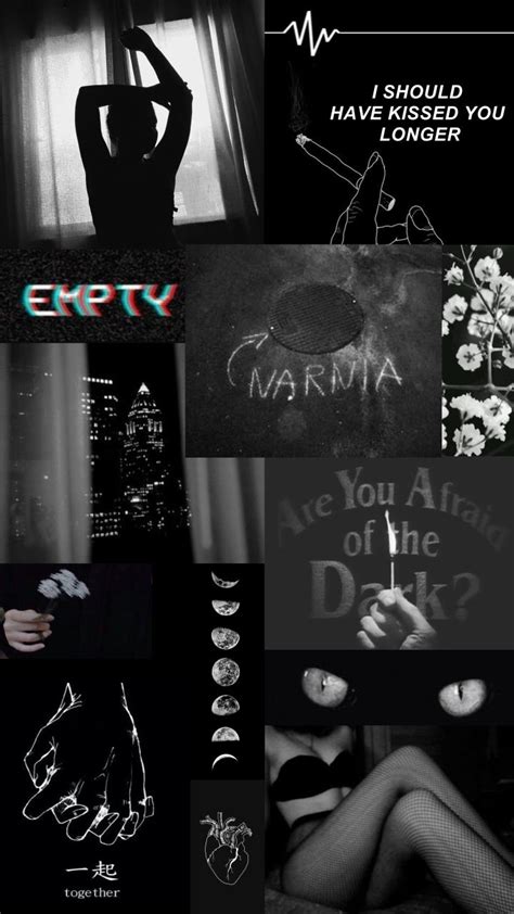 black. | Black aesthetic wallpaper, Edgy wallpaper, Aesthetic iphone