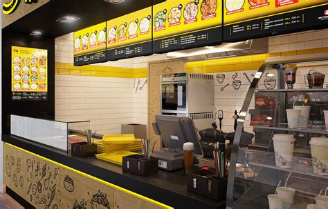 Design Of The Food Court Cafe On Behance